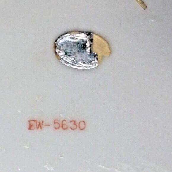 VTG Decorative Plate "The Lord's Prayer" Norcrest Fine China 8.25" white gold - Picture 6 of 6